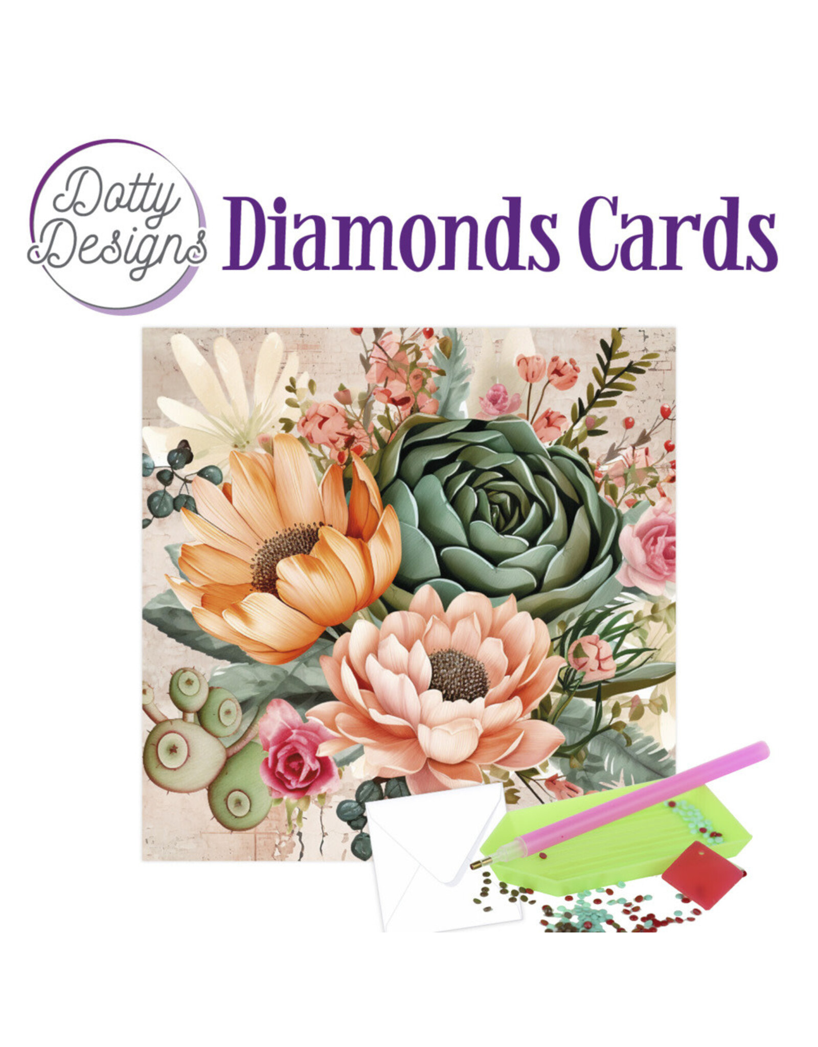 FIND IT FIND IT DOTTY DESIGNS PLANT PARADISE 1 DIAMOND CARD KIT