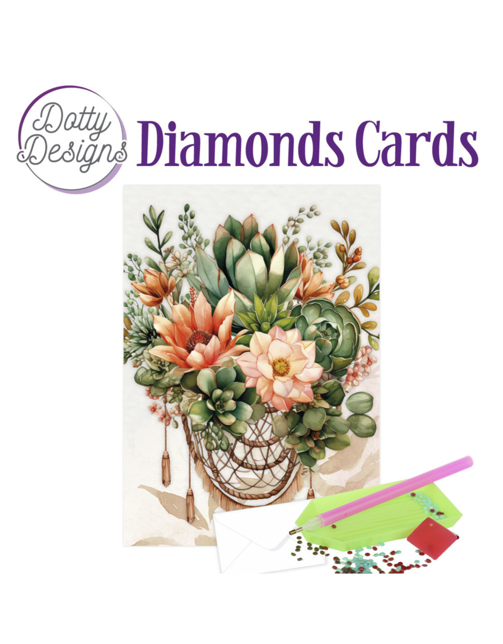 FIND IT FIND IT DOTTY DESIGNS PLANT PARADISE 2 DIAMOND CARD KIT