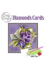 FIND IT FIND IT DOTTY DESIGNS PURPLE ROSES DIAMOND CARD KIT