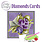 FIND IT FIND IT DOTTY DESIGNS PURPLE ROSES DIAMOND CARD KIT
