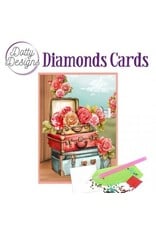 FIND IT FIND IT DOTTY DESIGNS ROSES AND SUITCASES DIAMOND CARD KIT
