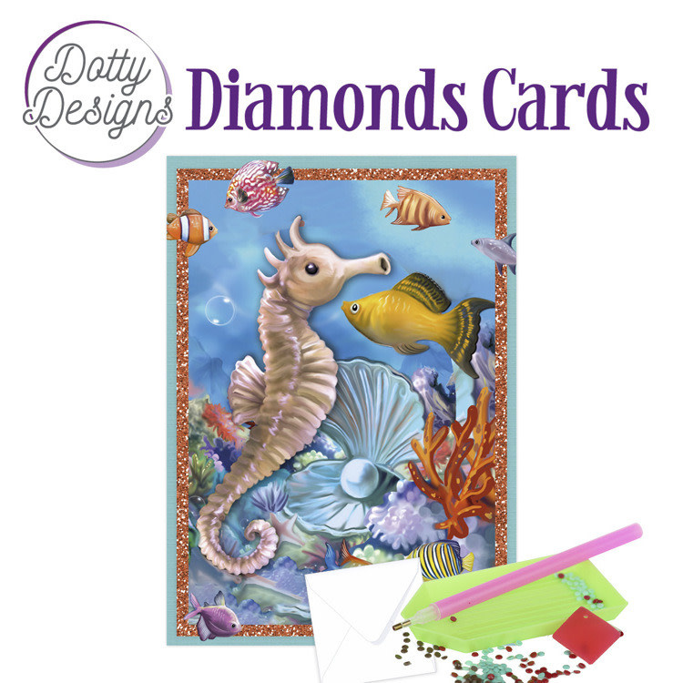 FIND IT FIND IT DOTTY DESIGNS SEA HORSE DIAMOND CARD KIT