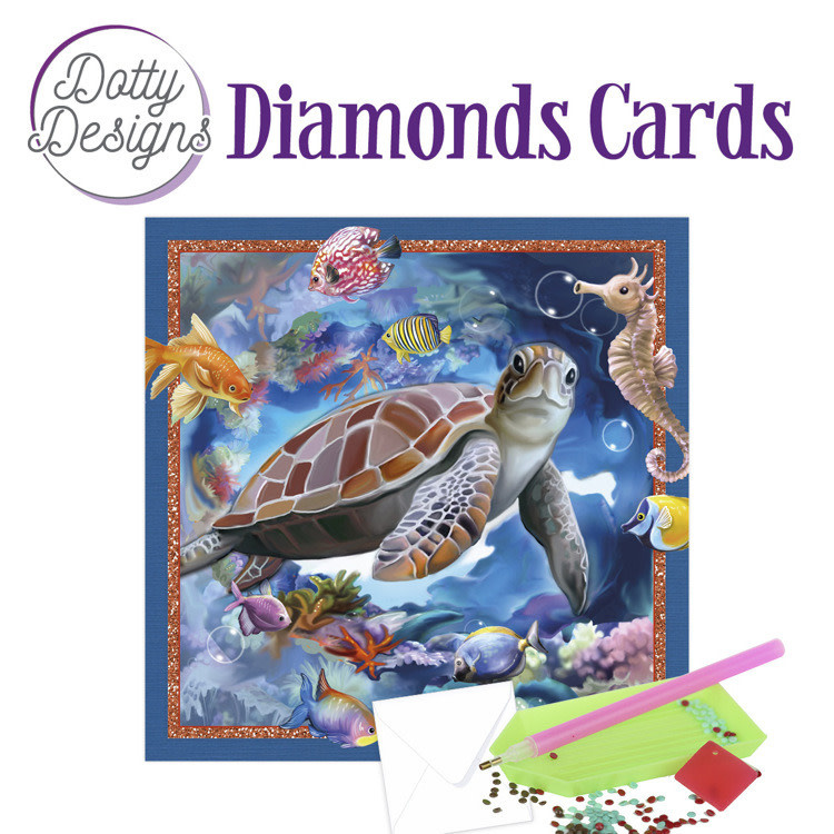 FIND IT FIND IT DOTTY DESIGNS SEA TURTLE DIAMOND CARD KIT