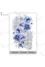 DRESS MY CRAFT DRESS MY CRAFT MAGICAL BLUE 4x6 MINI TRANSFER ME SHEET
