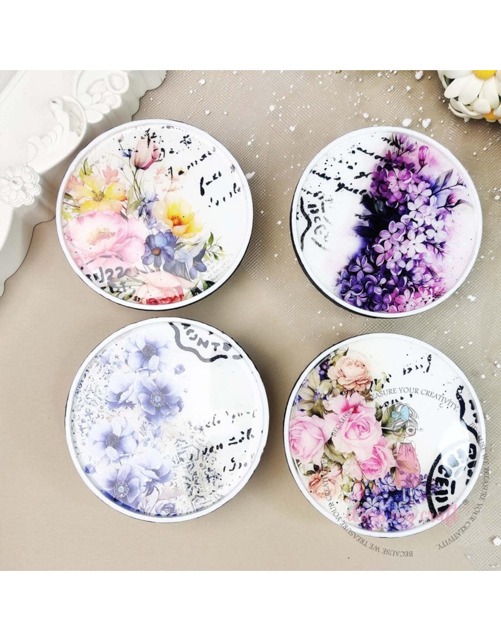 DRESS MY CRAFT DRESS MY CRAFT MAGICAL BLUE 4x6 MINI TRANSFER ME SHEET