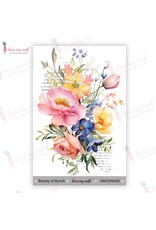 DRESS MY CRAFT DRESS MY CRAFT BEAUTY OF BUNCH 4x6 MINI TRANSFER ME SHEET