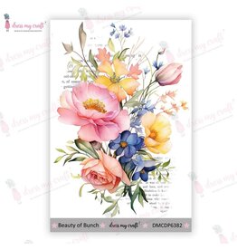 DRESS MY CRAFT DRESS MY CRAFT BEAUTY OF BUNCH 4x6 MINI TRANSFER ME SHEET