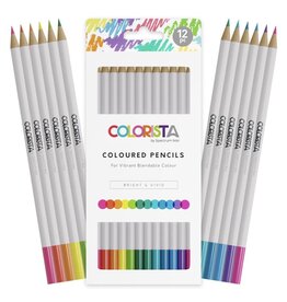 SPECTRUM NOIR SPECTRUM NOIR COLORISTA BRIGHT & VIVID COLOURED PENCILS 12/PK