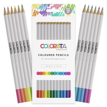SPECTRUM NOIR COLORISTA BRIGHT & VIVID COLOURED PENCILS 12/PK