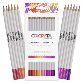 SPECTRUM NOIR COLORISTA FLORAL SENSATION COLOURED PENCILS 12/PK