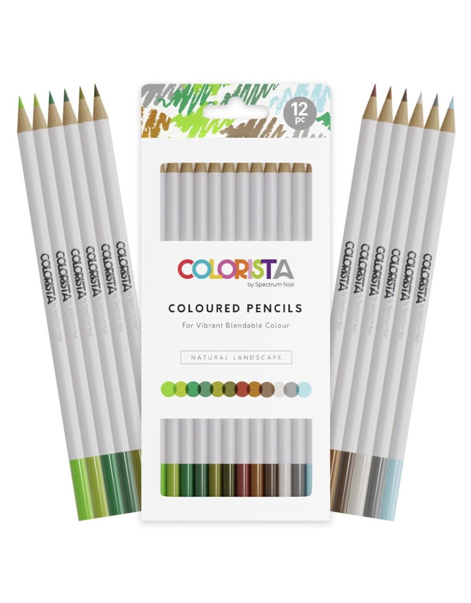 SPECTRUM NOIR SPECTRUM NOIR COLORISTA NATURAL LANDSCAPE COLOURED PENCILS 12/PK