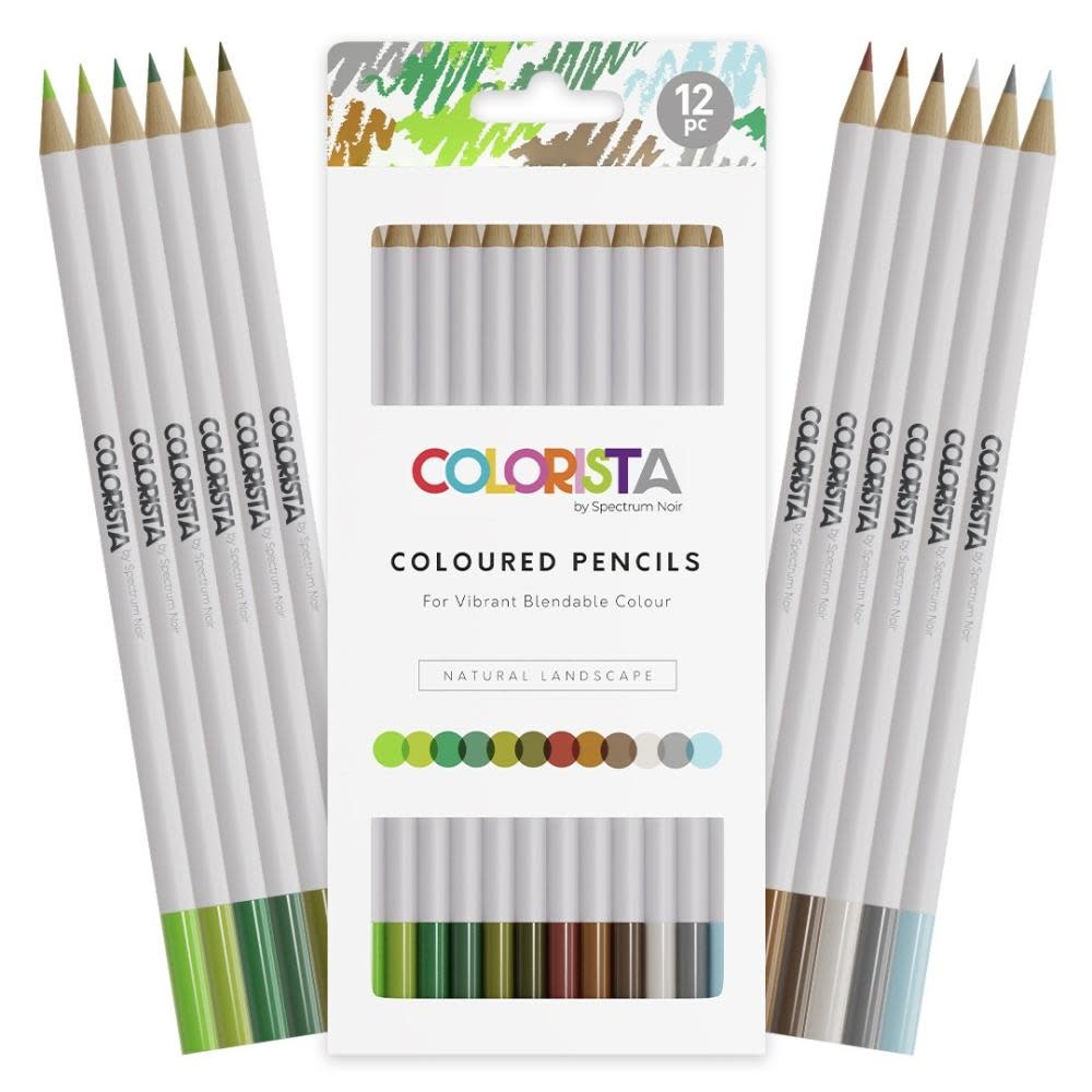 SPECTRUM NOIR COLORISTA NATURAL LANDSCAPE COLOURED PENCILS 12/PK
