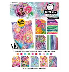 STUDIOLIGHT STUDIOLIGHT ART BY MARLENE MULTICOLOR MADNESS PAPER PAD 20 SHEETS