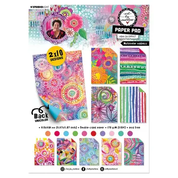 STUDIOLIGHT STUDIOLIGHT ART BY MARLENE MULTICOLOR MADNESS PAPER PAD 20 SHEETS