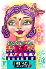 STUDIOLIGHT STUDIOLIGHT ART BY MARLENE FUNKY SPIRAL 8x8 MASKS STENCIL