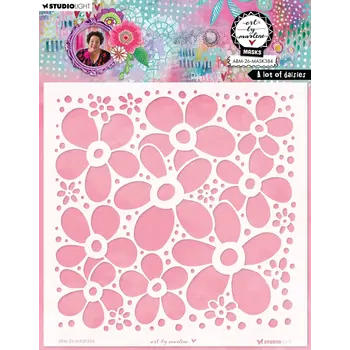 STUDIOLIGHT STUDIOLIGHT ART BY MARLENE A LOT OF DAISIES 8x8 MASKS STENCIL