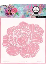 STUDIOLIGHT STUDIOLIGHT ART BY MARLENE FLORAL LINES 8x8 MASKS STENCIL