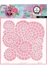 STUDIOLIGHT STUDIOLIGHT ART BY MARLENE LABYRINTH 8x8 MASKS STENCIL