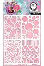 STUDIOLIGHT STUDIOLIGHT ART BY MARLENE ATC-TINIES MASKS STENCIL