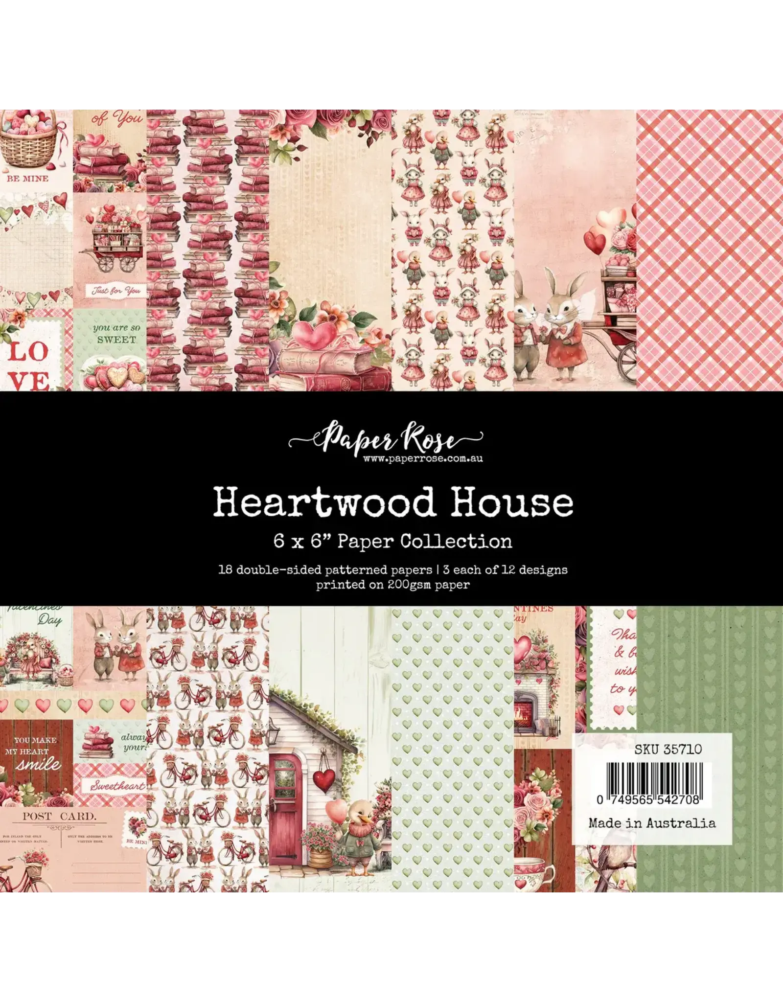 PAPER ROSE PAPER ROSE HEARTWOOD HOUSE 6x6 PAPER COLLECTION