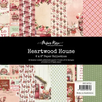 PAPER ROSE PAPER ROSE HEARTWOOD HOUSE 6x6 PAPER COLLECTION