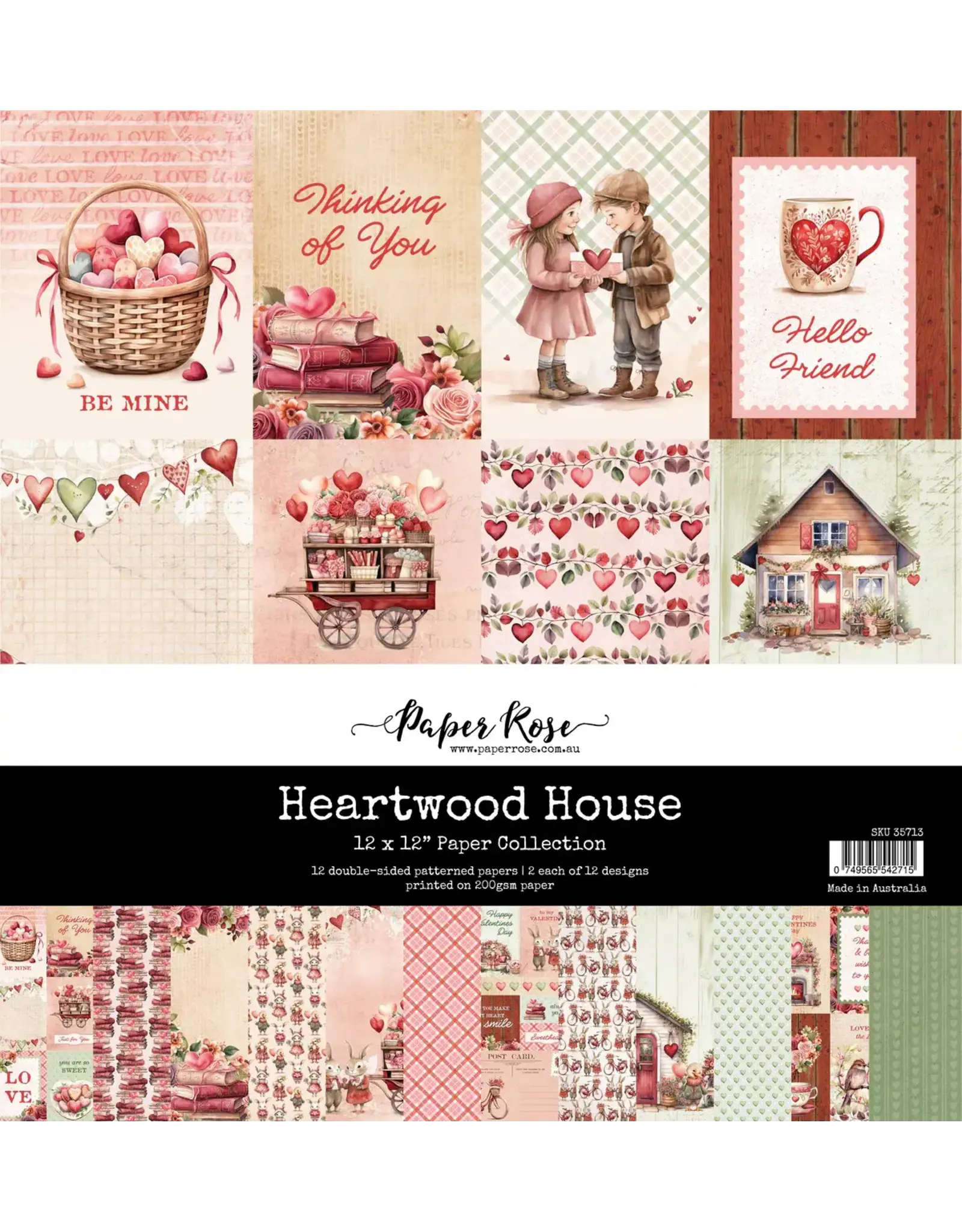 PAPER ROSE PAPER ROSE HEARTWOOD HOUSE 12x12 PAPER COLLECTION
