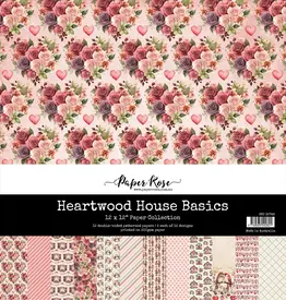 PAPER ROSE PAPER ROSE HEARTWOOD HOUSE 12x12 BASICS PAPER COLLECTION