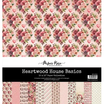 PAPER ROSE PAPER ROSE HEARTWOOD HOUSE 12x12 BASICS PAPER COLLECTION