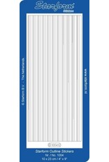 STARFORM STARFORM SILVER THIN LINES PEEL OFFS