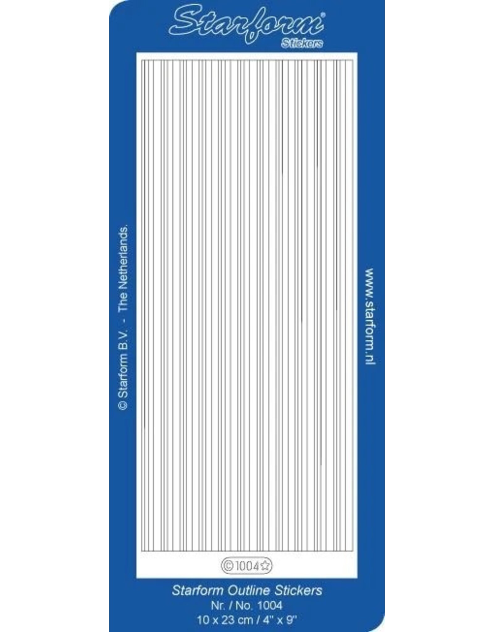 STARFORM STARFORM SILVER THIN LINES PEEL OFFS