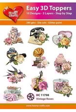HEARTY CRAFTS HEARTY CRAFTS  VINTAGE ROSES EASY 3D TOPPERS