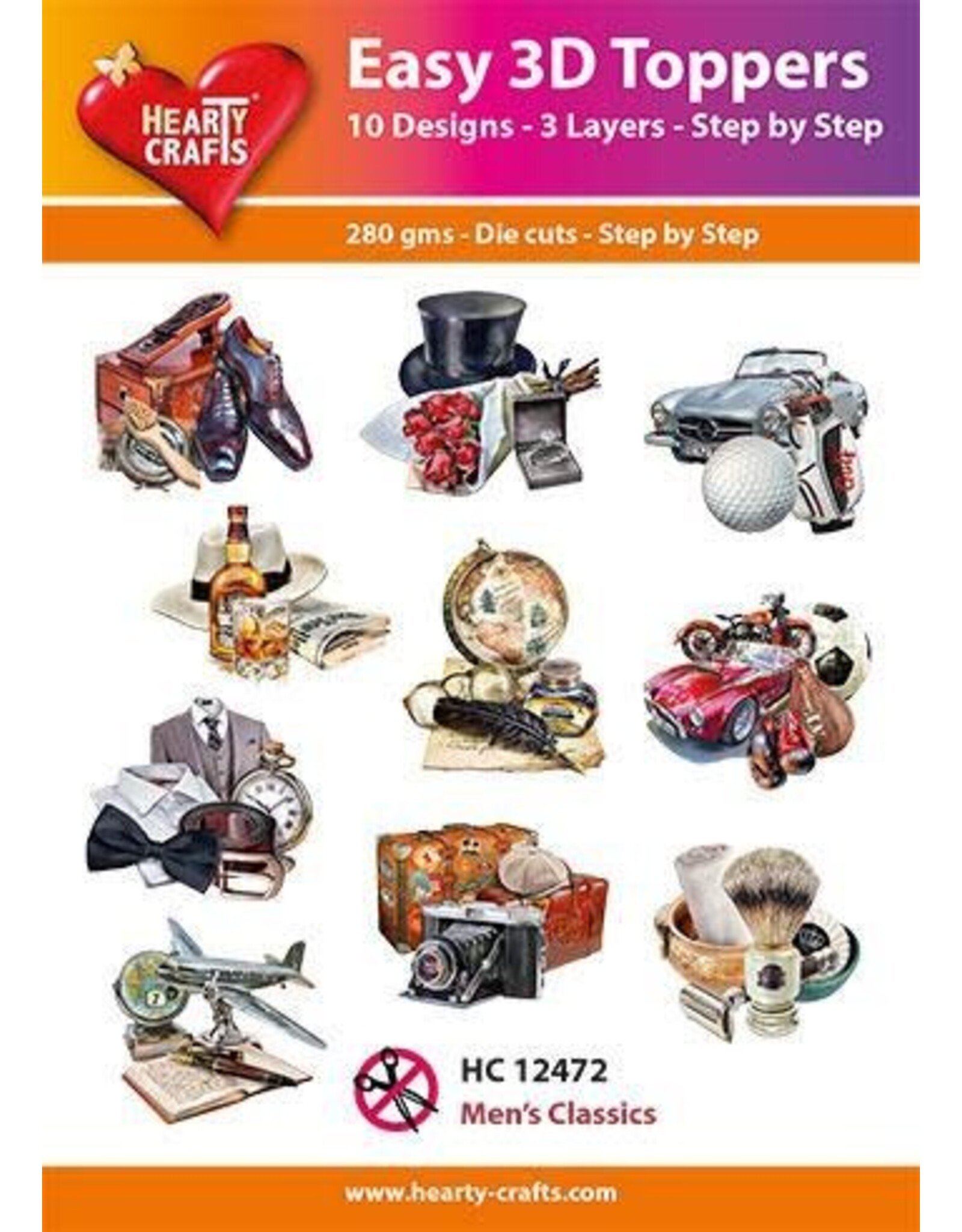 HEARTY CRAFTS HEARTY CRAFTS  MEN'S CLASSICS EASY 3D TOPPERS