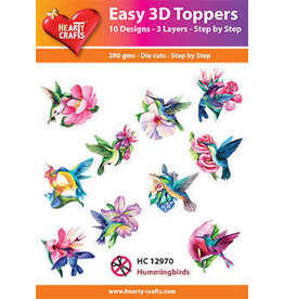 HEARTY CRAFTS HEARTY CRAFTS  HUMMINGBIRDS EASY 3D TOPPERS
