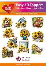 HEARTY CRAFTS HEARTY CRAFTS SUNFLOWERS EASY 3D TOPPERS