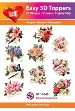 HEARTY CRAFTS HEARTY CRAFTS FLOWER ENVELOPES EASY 3D TOPPERS
