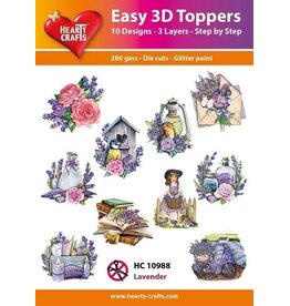 HEARTY CRAFTS HEARTY CRAFTS LAVENDER EASY 3D TOPPERS