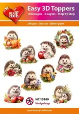 HEARTY CRAFTS HEARTY CRAFTS HEDGEHOGS EASY 3D TOPPERS