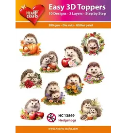 HEARTY CRAFTS HEARTY CRAFTS HEDGEHOGS EASY 3D TOPPERS
