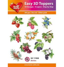 HEARTY CRAFTS HEARTY CRAFTS BERRIES EASY 3D TOPPERS