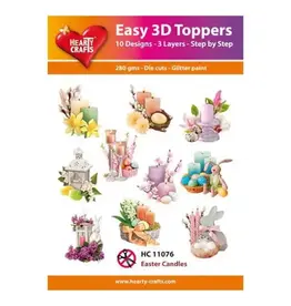 HEARTY CRAFTS HEARTY CRAFTS EASTER CANDLES EASY 3D TOPPERS