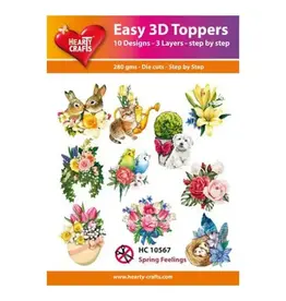 HEARTY CRAFTS HEARTY CRAFTS SPRING FEELINGS EASY 3D TOPPERS