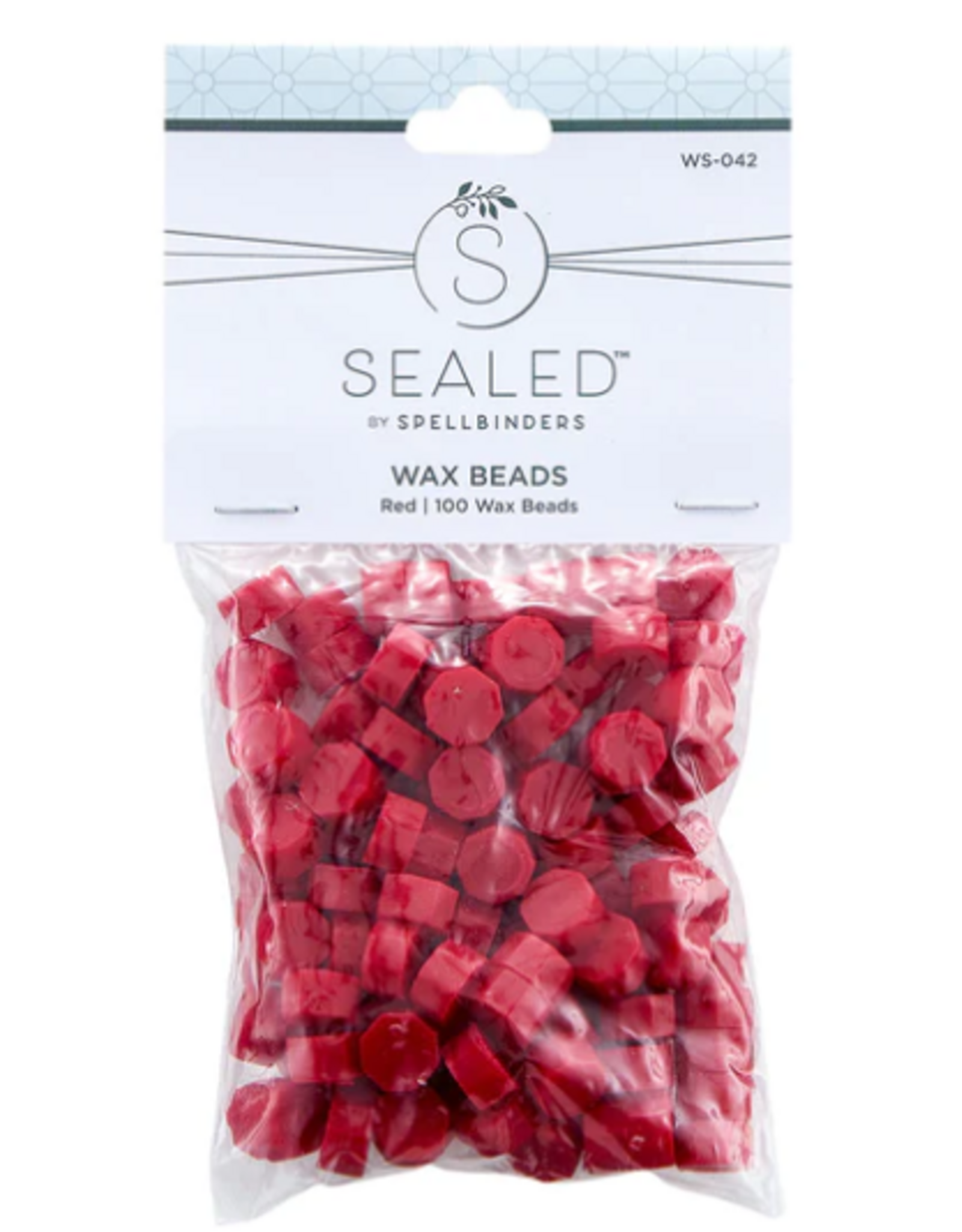 SPELLBINDERS SPELLBINDERS SEALED BY SPELLBINDERS COLLECTION RED WAX BEADS 100/PK