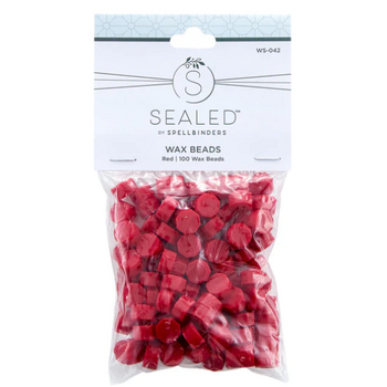 SPELLBINDERS SPELLBINDERS SEALED BY SPELLBINDERS COLLECTION RED WAX BEADS 100/PK