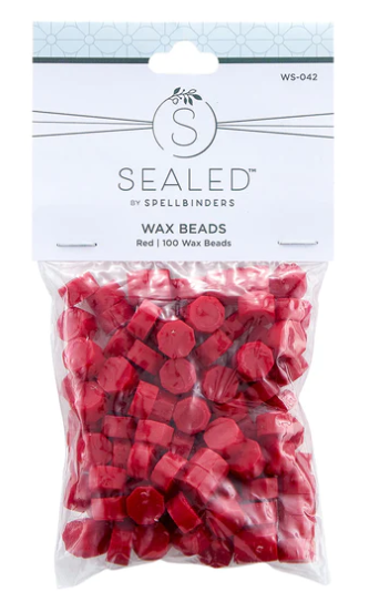 SPELLBINDERS SPELLBINDERS SEALED BY SPELLBINDERS COLLECTION RED WAX BEADS 100/PK