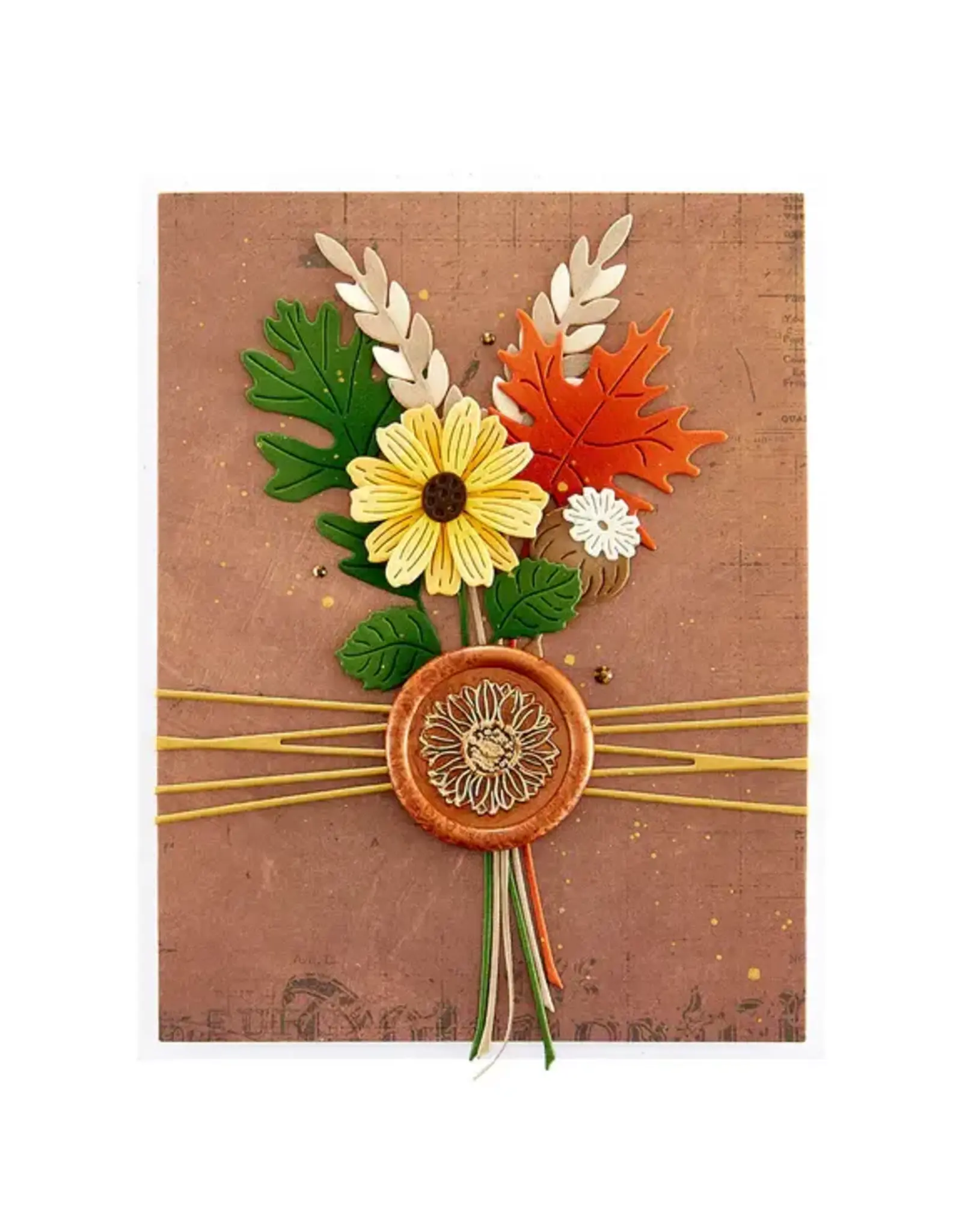 SPELLBINDERS SPELLBINDERS SERENADE OF AUTUMN COLLECTION SUNFLOWER WAX SEAL STAMP