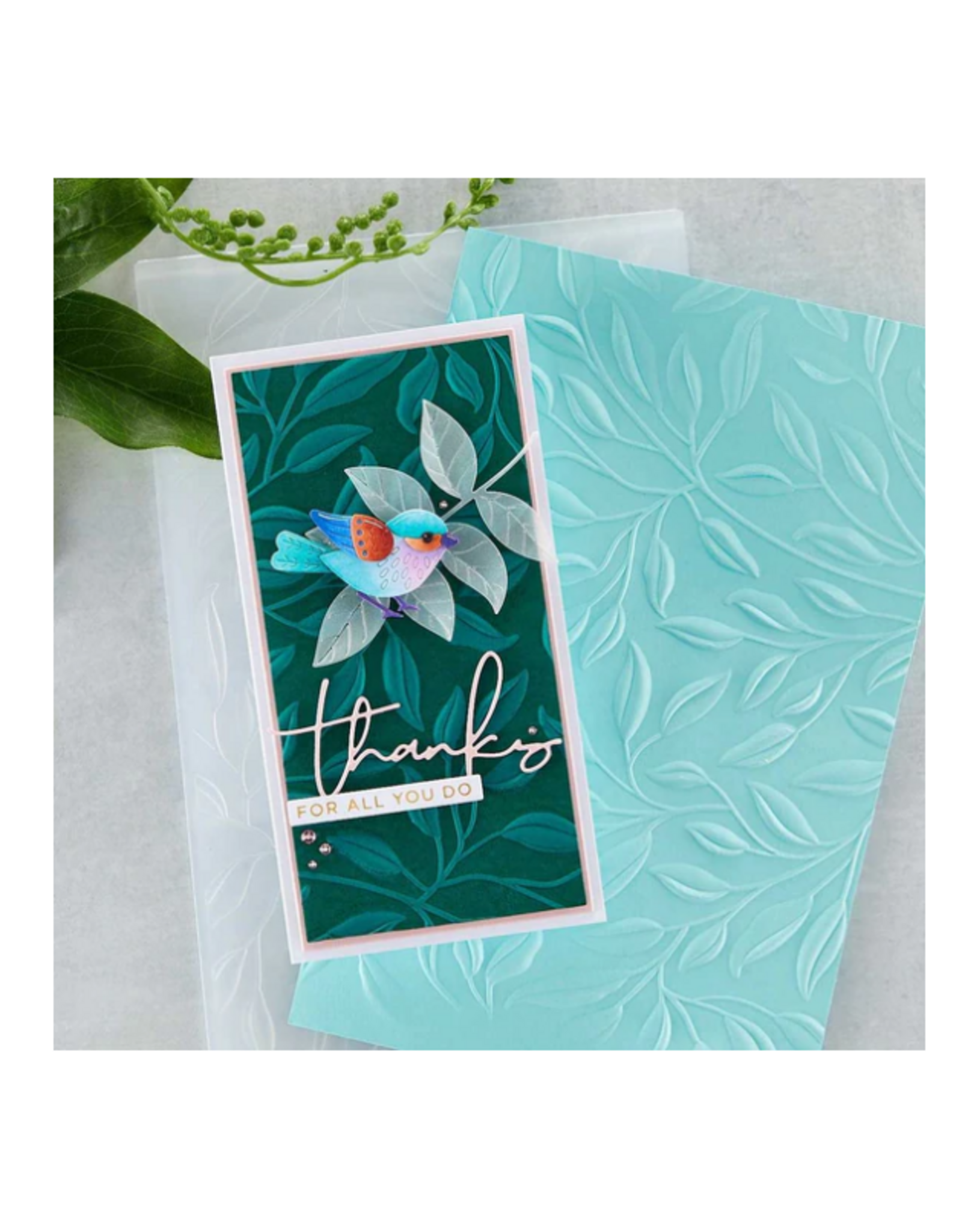 SPELLBINDERS SPELLBINDERS LEAFY 3D EMBOSSING FOLDER