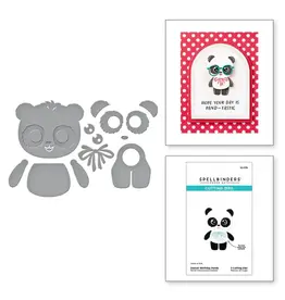 SPELLBINDERS SPELLBINDERS DANCIN' BIRTHDAY PANDA DIE SET