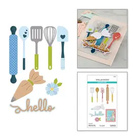 SPELLBINDERS SPELLBINDERS TINA SMITH FLUFF, FROST & ROLL ETCHED DIE SET