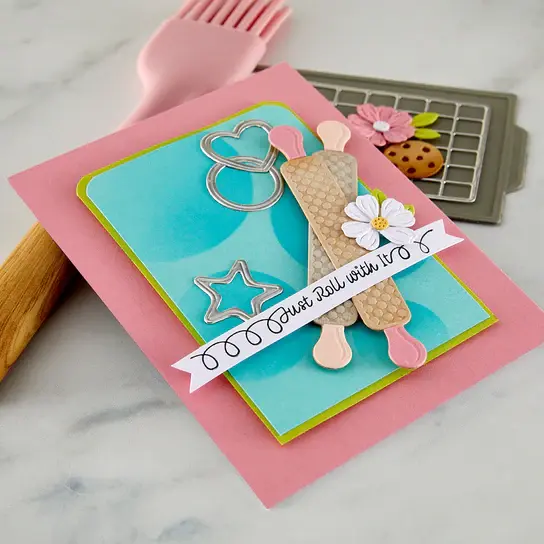 SPELLBINDERS SPELLBINDERS TINA SMITH FLUFF, FROST & ROLL ETCHED DIE SET