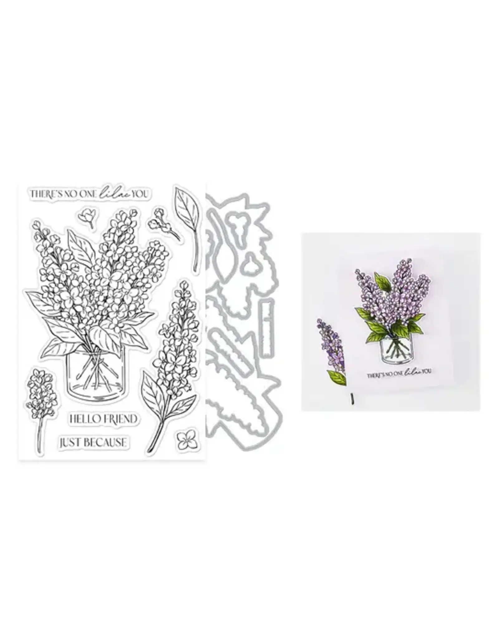 HERO ARTS HERO ARTS NO ONE LILAC YOU CLEAR STAMP AND DIE SET